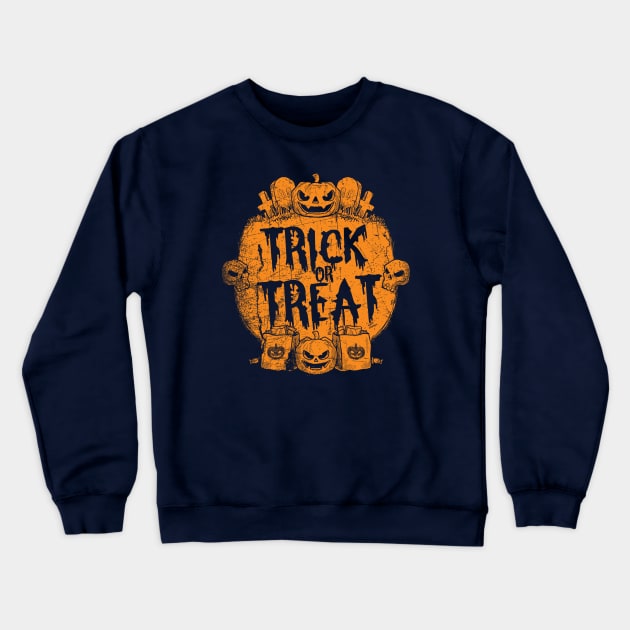 Trick Or Treat Crewneck Sweatshirt by EddieBalevo